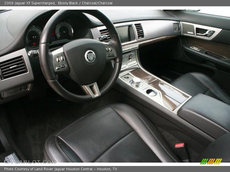 Ebony Black / Charcoal/Charcoal 2009 Jaguar XF Supercharged