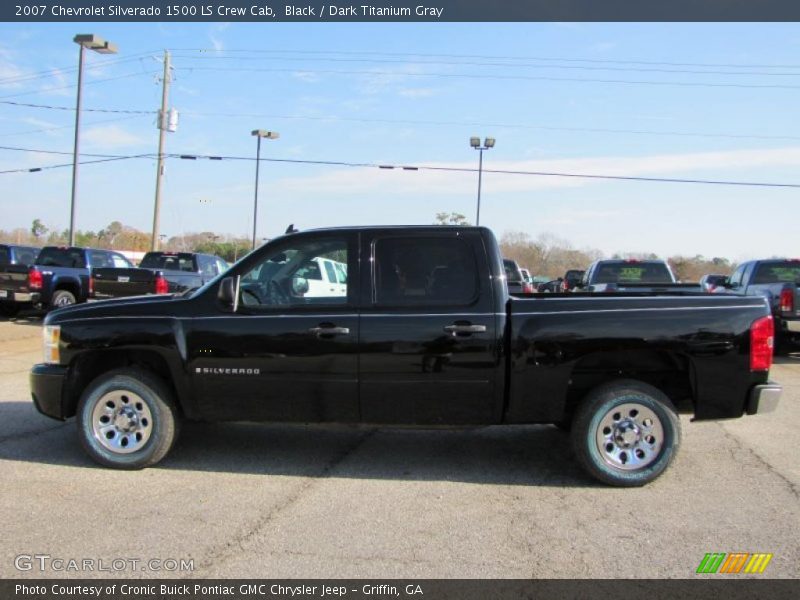 Black / Dark Titanium Gray 2007 Chevrolet Silverado 1500 LS Crew Cab