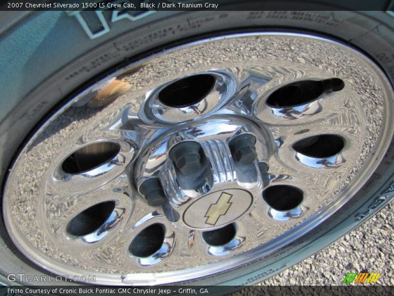 Black / Dark Titanium Gray 2007 Chevrolet Silverado 1500 LS Crew Cab