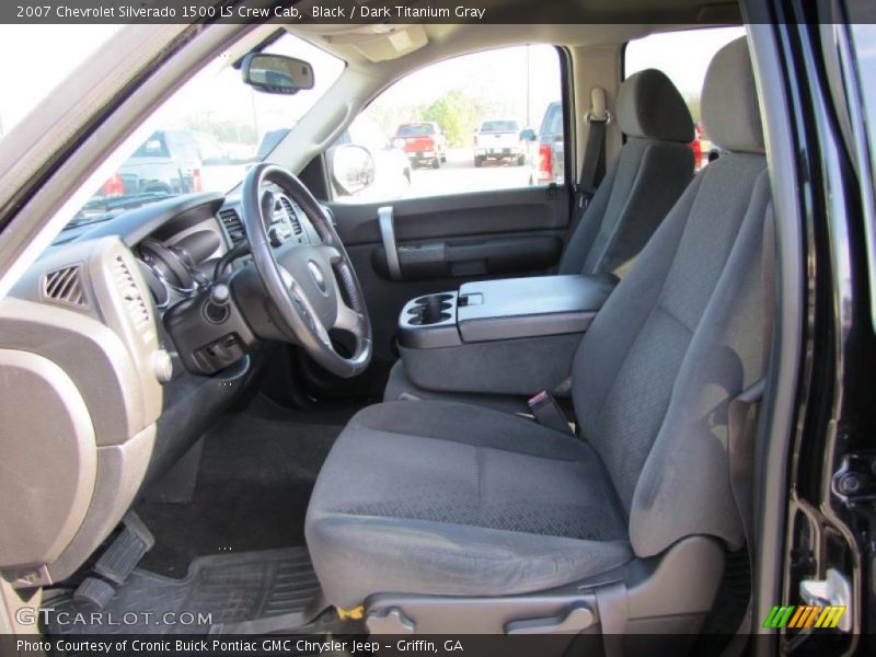 Black / Dark Titanium Gray 2007 Chevrolet Silverado 1500 LS Crew Cab