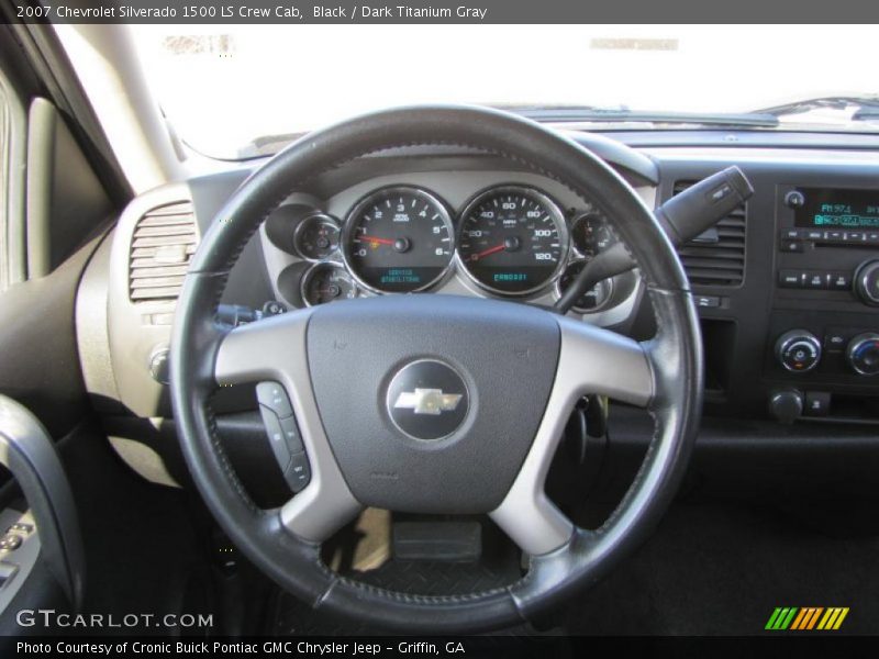 Black / Dark Titanium Gray 2007 Chevrolet Silverado 1500 LS Crew Cab