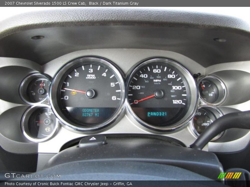 Black / Dark Titanium Gray 2007 Chevrolet Silverado 1500 LS Crew Cab