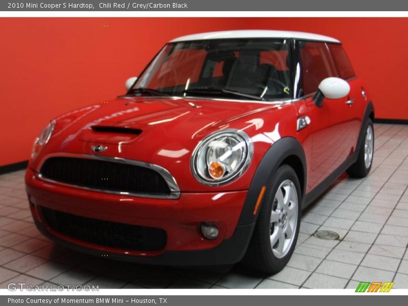 Chili Red / Grey/Carbon Black 2010 Mini Cooper S Hardtop