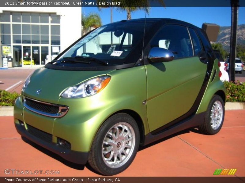  2011 fortwo passion cabriolet Green Matte