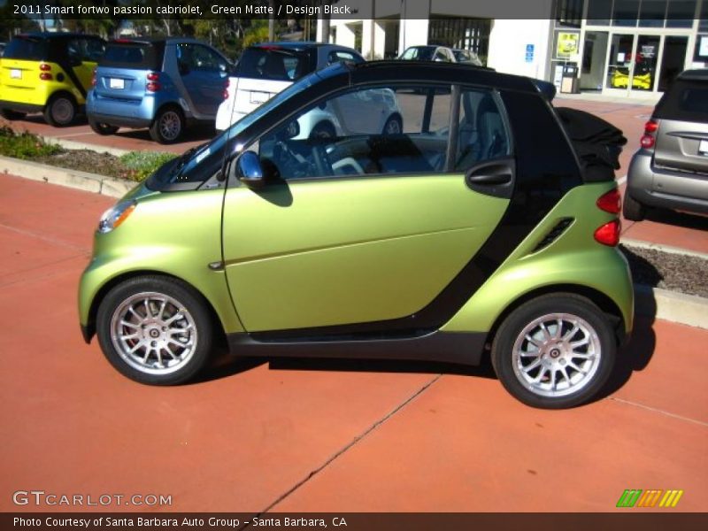  2011 fortwo passion cabriolet Green Matte