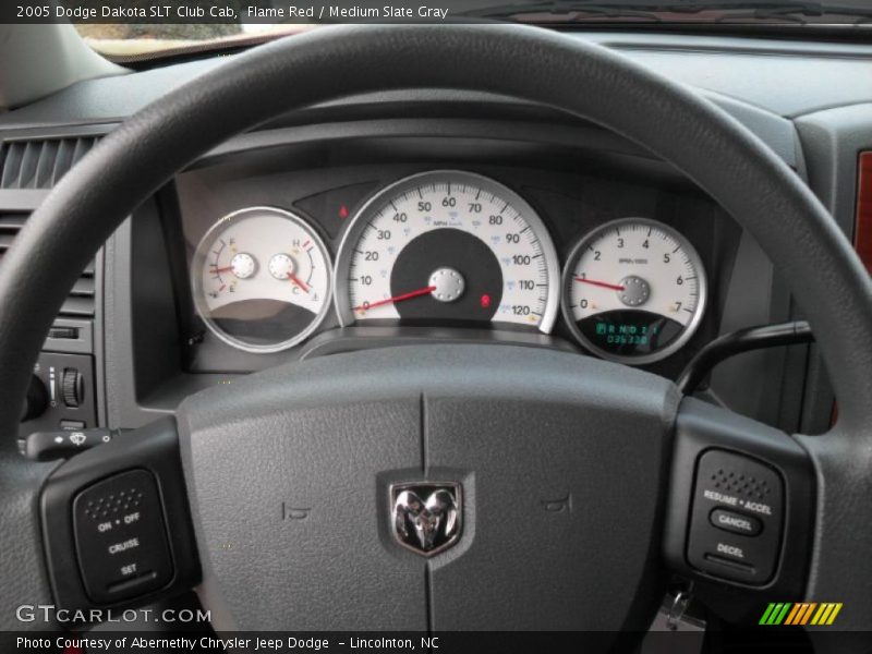 Flame Red / Medium Slate Gray 2005 Dodge Dakota SLT Club Cab