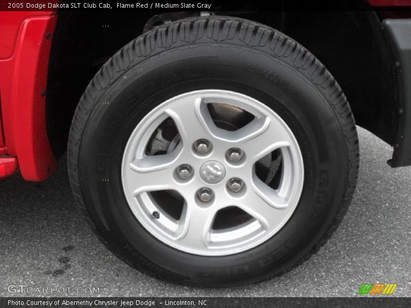 Flame Red / Medium Slate Gray 2005 Dodge Dakota SLT Club Cab