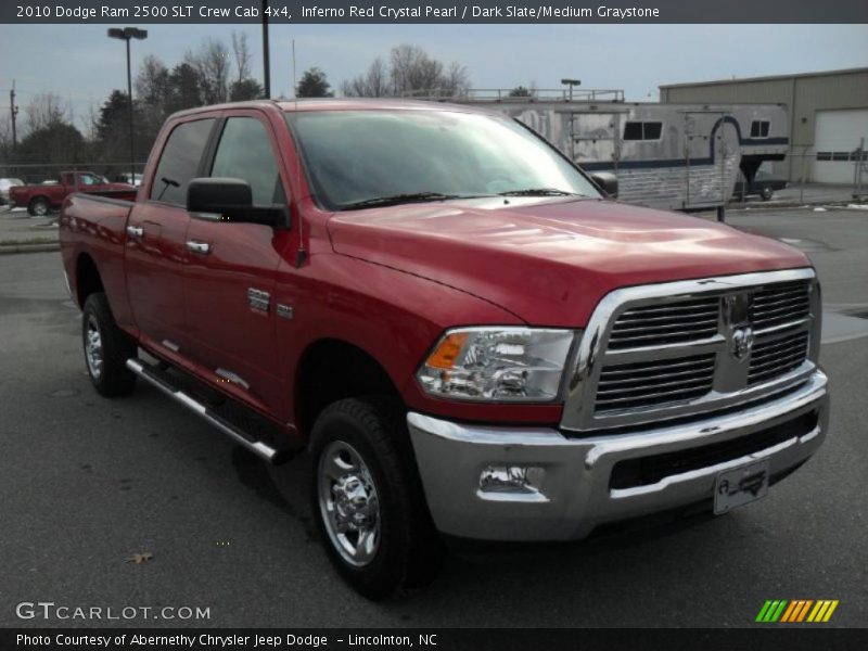 Inferno Red Crystal Pearl / Dark Slate/Medium Graystone 2010 Dodge Ram 2500 SLT Crew Cab 4x4