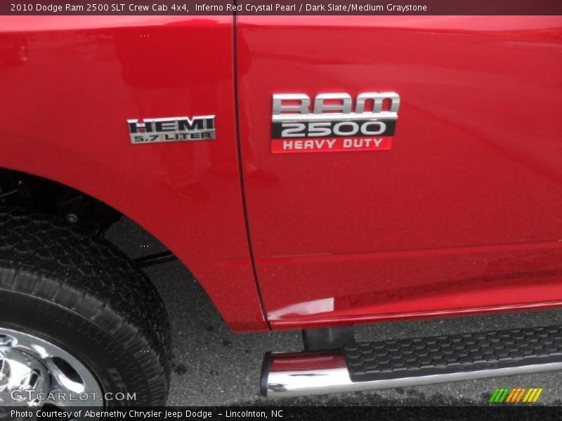 Inferno Red Crystal Pearl / Dark Slate/Medium Graystone 2010 Dodge Ram 2500 SLT Crew Cab 4x4