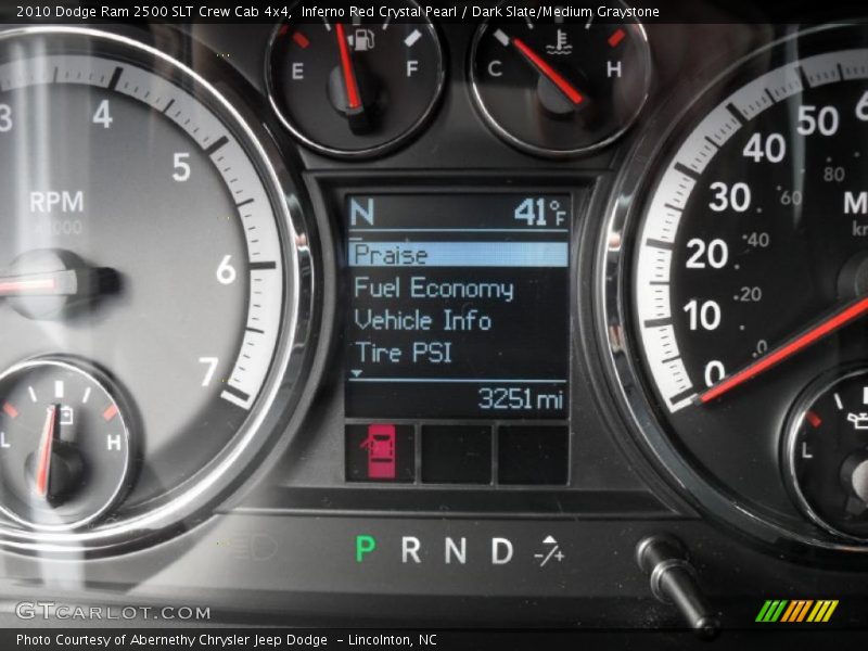 Inferno Red Crystal Pearl / Dark Slate/Medium Graystone 2010 Dodge Ram 2500 SLT Crew Cab 4x4