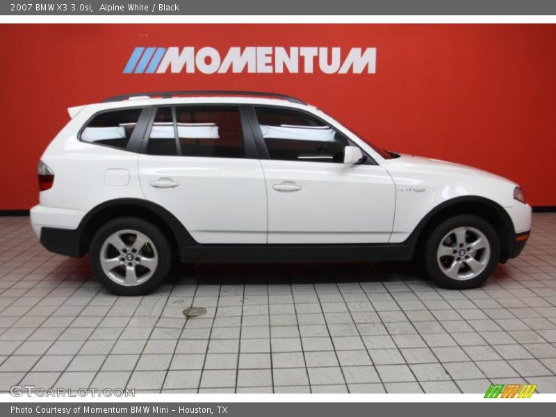 Alpine White / Black 2007 BMW X3 3.0si