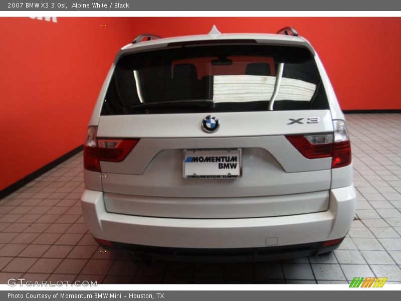 Alpine White / Black 2007 BMW X3 3.0si