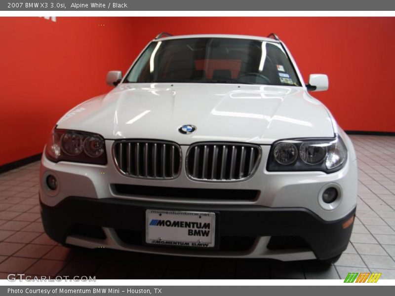 Alpine White / Black 2007 BMW X3 3.0si