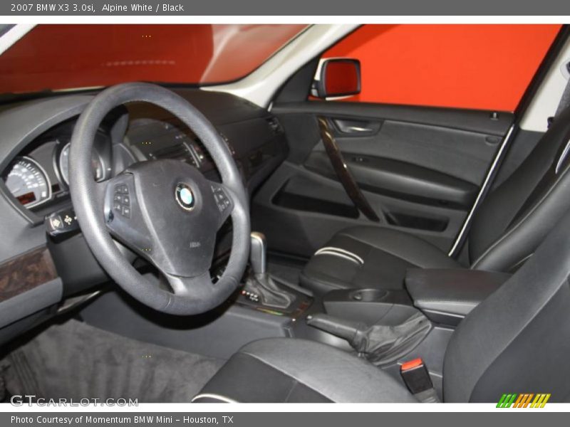 Alpine White / Black 2007 BMW X3 3.0si