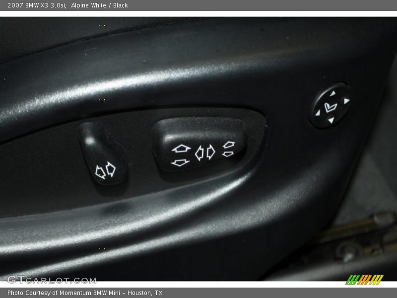 Alpine White / Black 2007 BMW X3 3.0si