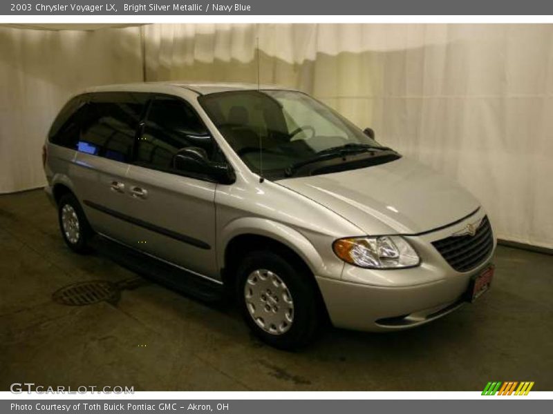 Bright Silver Metallic / Navy Blue 2003 Chrysler Voyager LX