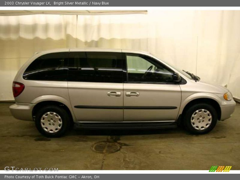 Bright Silver Metallic / Navy Blue 2003 Chrysler Voyager LX