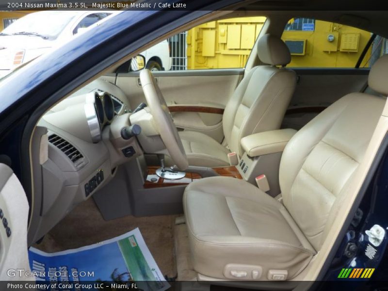 Majestic Blue Metallic / Cafe Latte 2004 Nissan Maxima 3.5 SL