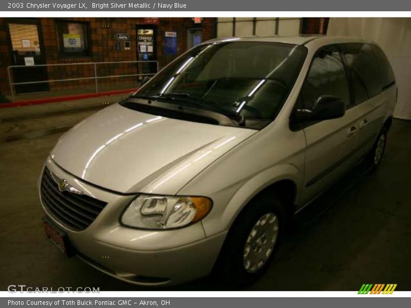 Bright Silver Metallic / Navy Blue 2003 Chrysler Voyager LX