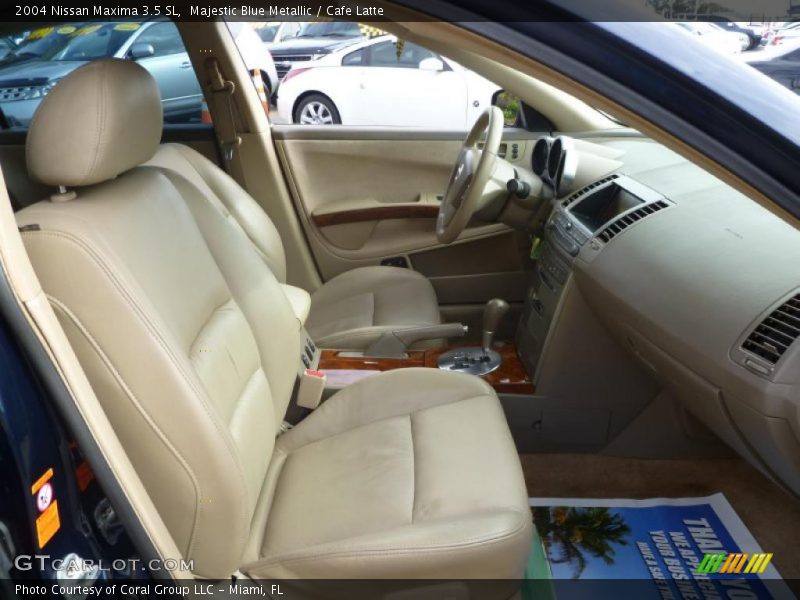 Majestic Blue Metallic / Cafe Latte 2004 Nissan Maxima 3.5 SL