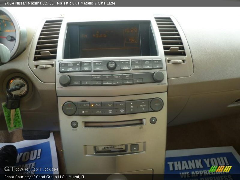 Majestic Blue Metallic / Cafe Latte 2004 Nissan Maxima 3.5 SL
