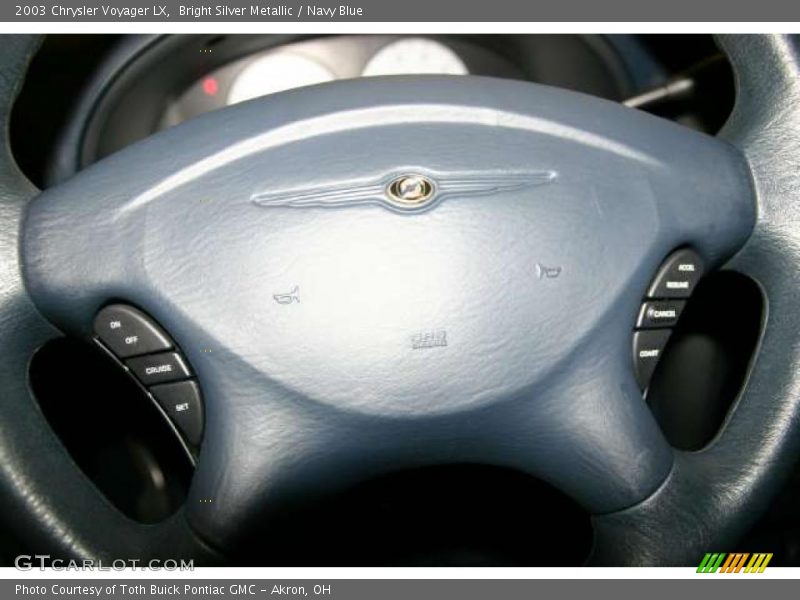 Bright Silver Metallic / Navy Blue 2003 Chrysler Voyager LX
