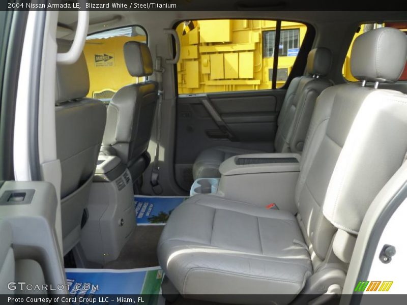 Blizzard White / Steel/Titanium 2004 Nissan Armada LE