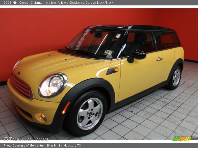 Mellow Yellow / Checkered Carbon Black/Black 2008 Mini Cooper Clubman
