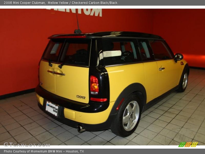 Mellow Yellow / Checkered Carbon Black/Black 2008 Mini Cooper Clubman