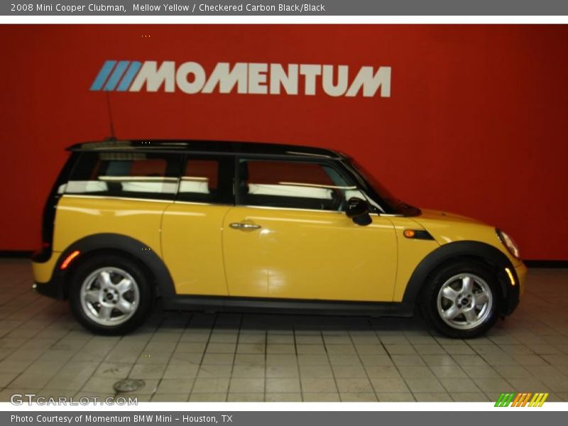 Mellow Yellow / Checkered Carbon Black/Black 2008 Mini Cooper Clubman