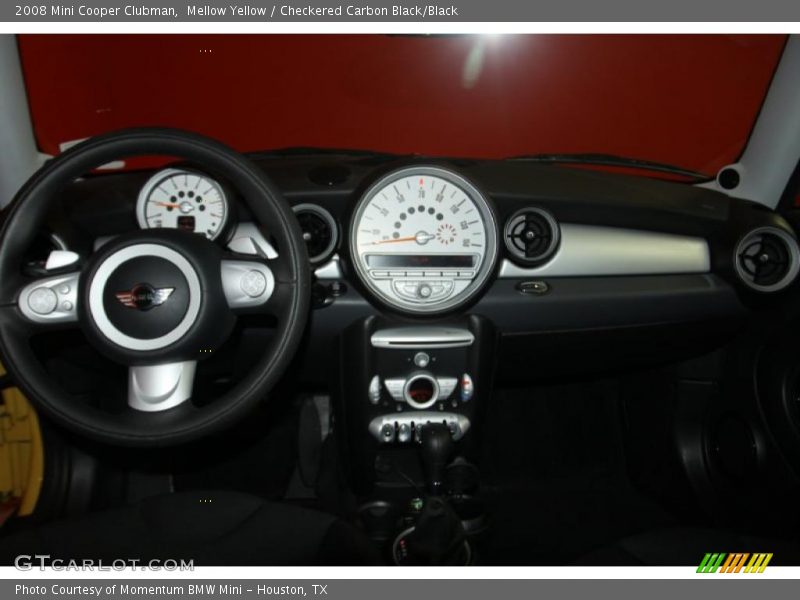 Mellow Yellow / Checkered Carbon Black/Black 2008 Mini Cooper Clubman