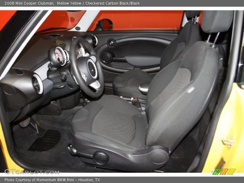 Mellow Yellow / Checkered Carbon Black/Black 2008 Mini Cooper Clubman