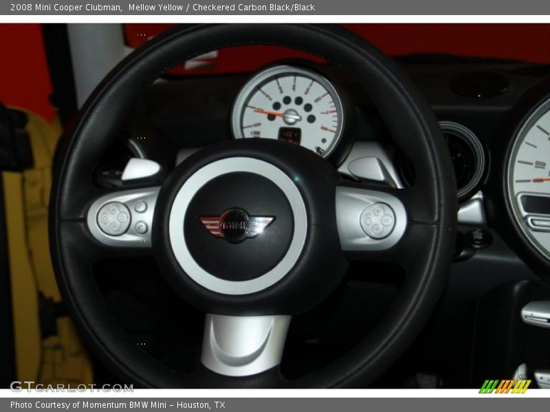 Mellow Yellow / Checkered Carbon Black/Black 2008 Mini Cooper Clubman
