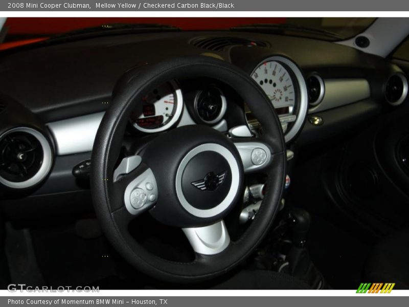 Mellow Yellow / Checkered Carbon Black/Black 2008 Mini Cooper Clubman