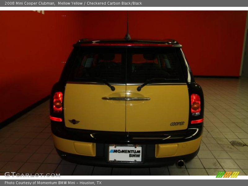 Mellow Yellow / Checkered Carbon Black/Black 2008 Mini Cooper Clubman