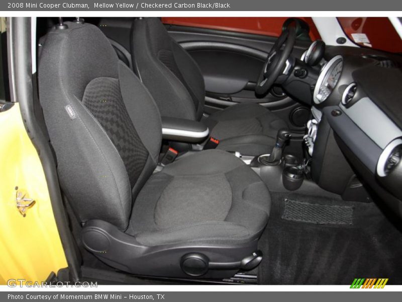 Mellow Yellow / Checkered Carbon Black/Black 2008 Mini Cooper Clubman