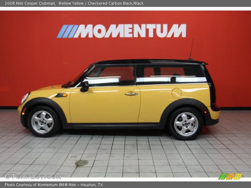 Mellow Yellow / Checkered Carbon Black/Black 2008 Mini Cooper Clubman