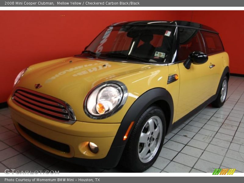 Mellow Yellow / Checkered Carbon Black/Black 2008 Mini Cooper Clubman