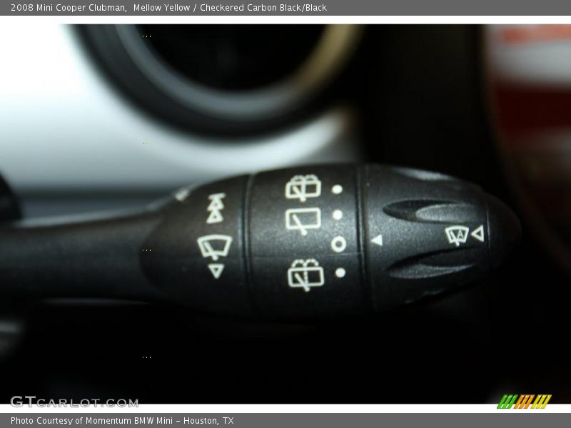 Mellow Yellow / Checkered Carbon Black/Black 2008 Mini Cooper Clubman
