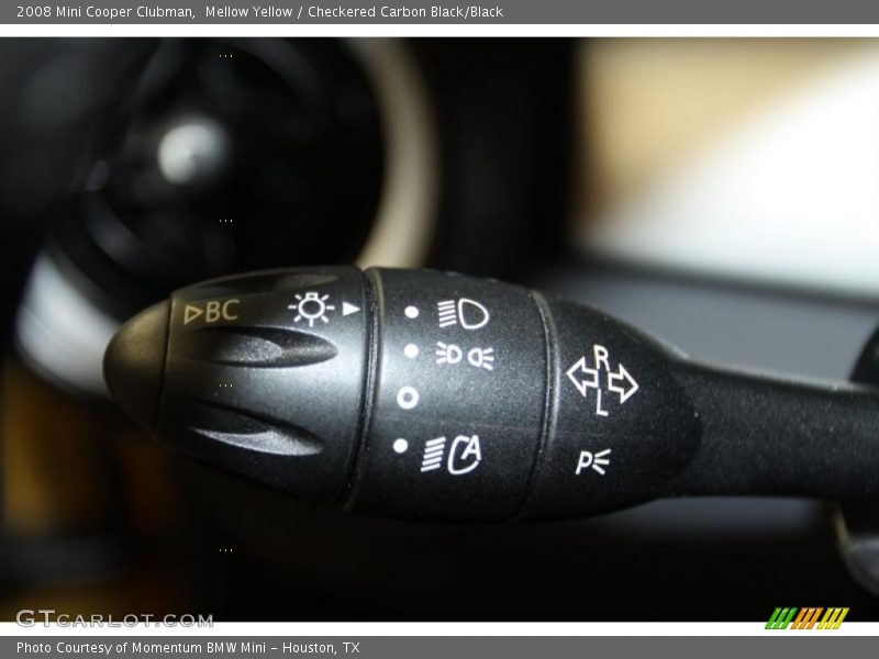 Mellow Yellow / Checkered Carbon Black/Black 2008 Mini Cooper Clubman