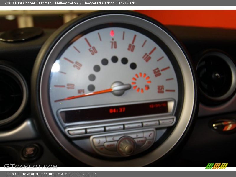 Mellow Yellow / Checkered Carbon Black/Black 2008 Mini Cooper Clubman