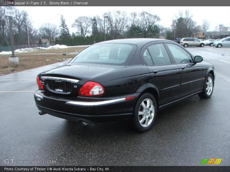 Ebony Black / Charcoal 2004 Jaguar X-Type 2.5