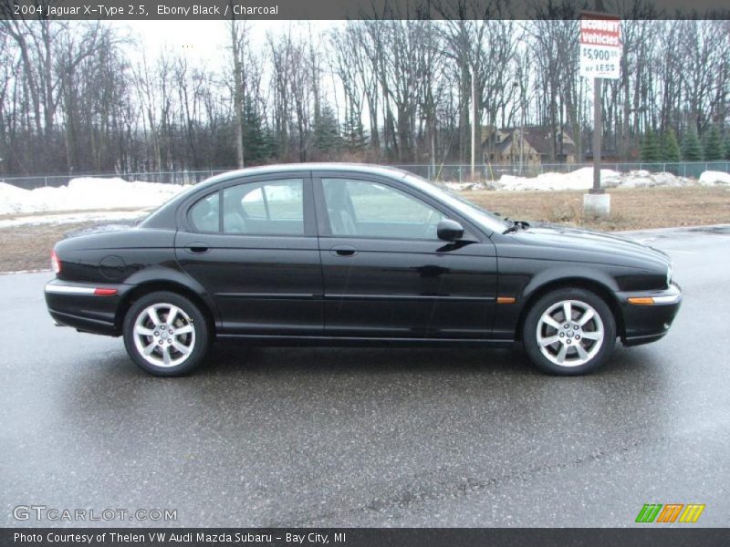 Ebony Black / Charcoal 2004 Jaguar X-Type 2.5