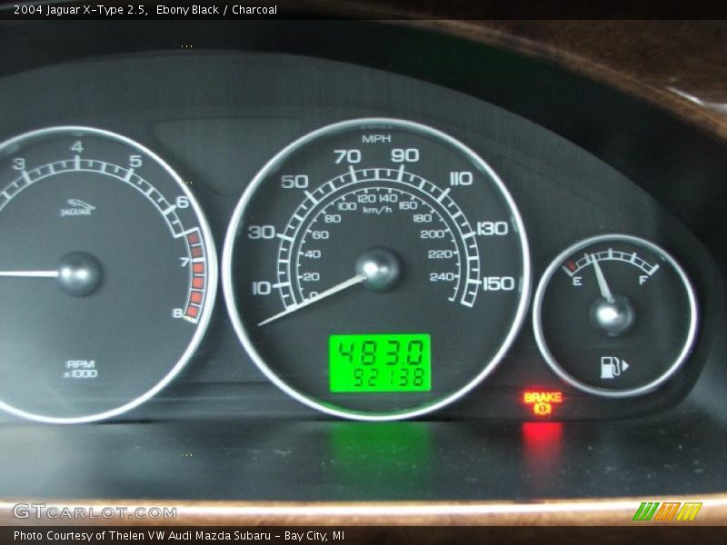 Ebony Black / Charcoal 2004 Jaguar X-Type 2.5