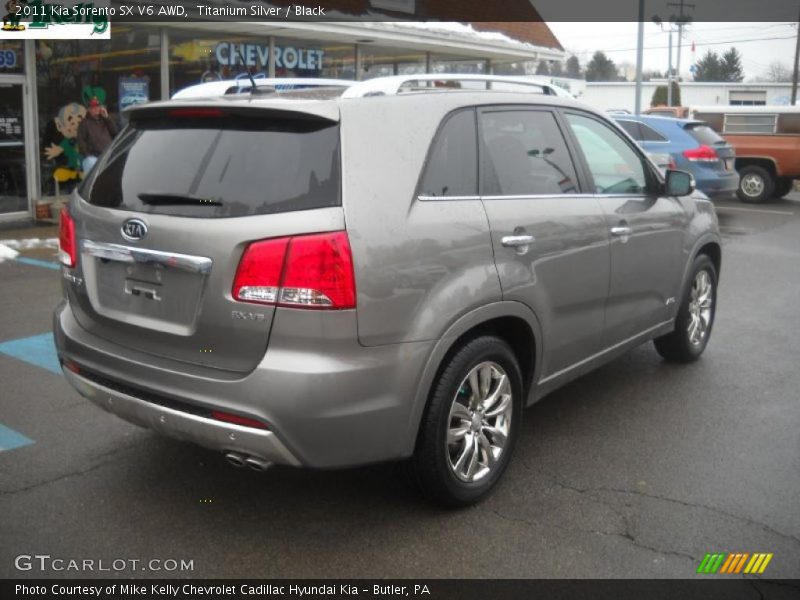 Titanium Silver / Black 2011 Kia Sorento SX V6 AWD