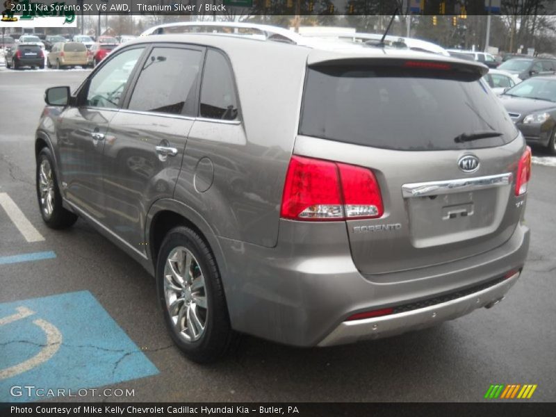 Titanium Silver / Black 2011 Kia Sorento SX V6 AWD