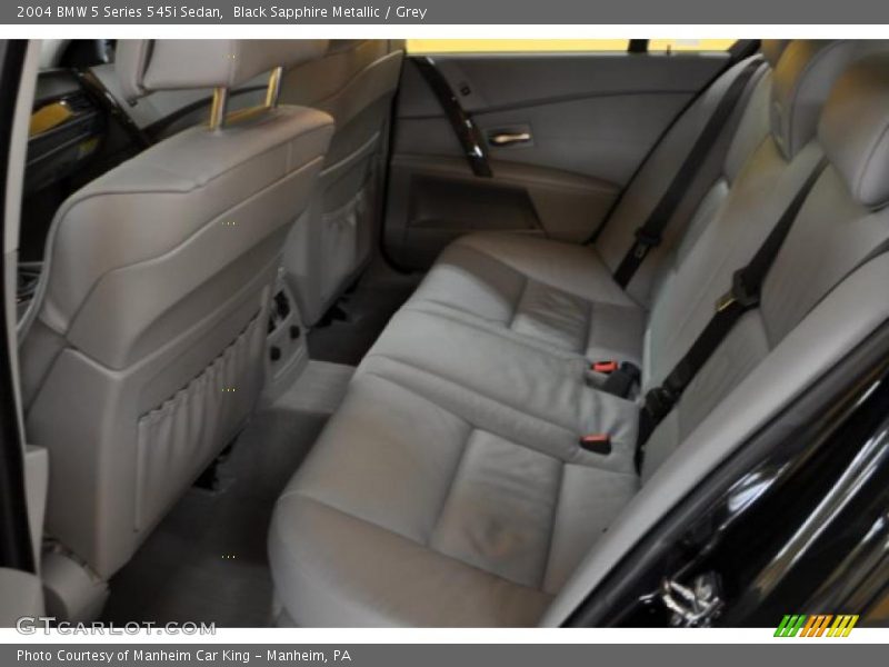 Black Sapphire Metallic / Grey 2004 BMW 5 Series 545i Sedan