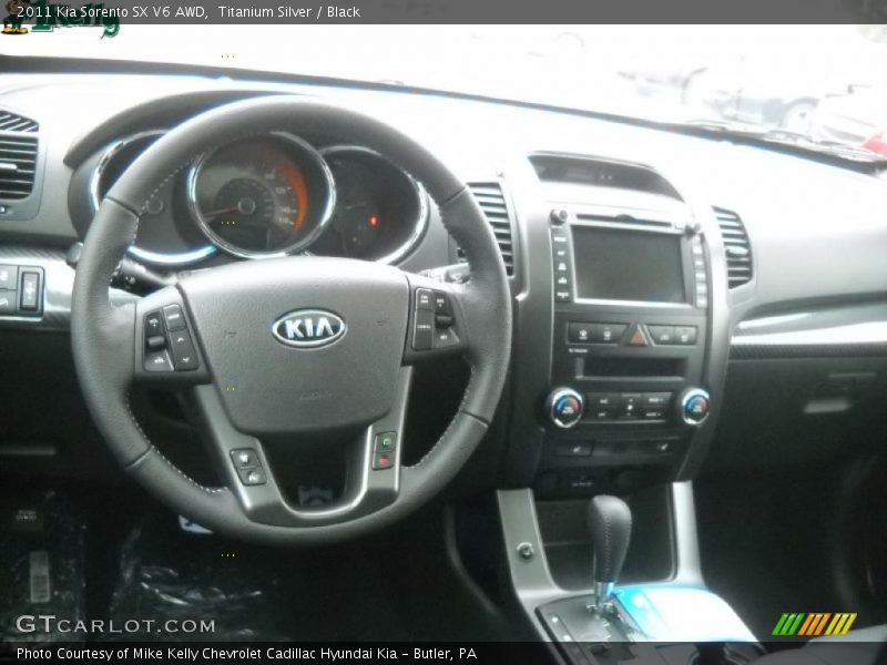 Titanium Silver / Black 2011 Kia Sorento SX V6 AWD