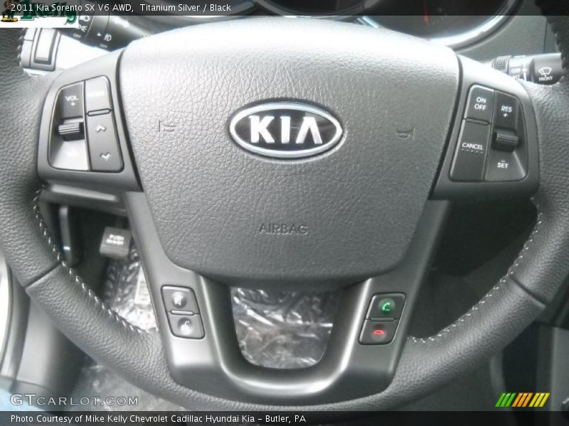 Titanium Silver / Black 2011 Kia Sorento SX V6 AWD