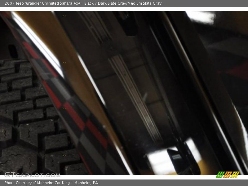 Black / Dark Slate Gray/Medium Slate Gray 2007 Jeep Wrangler Unlimited Sahara 4x4